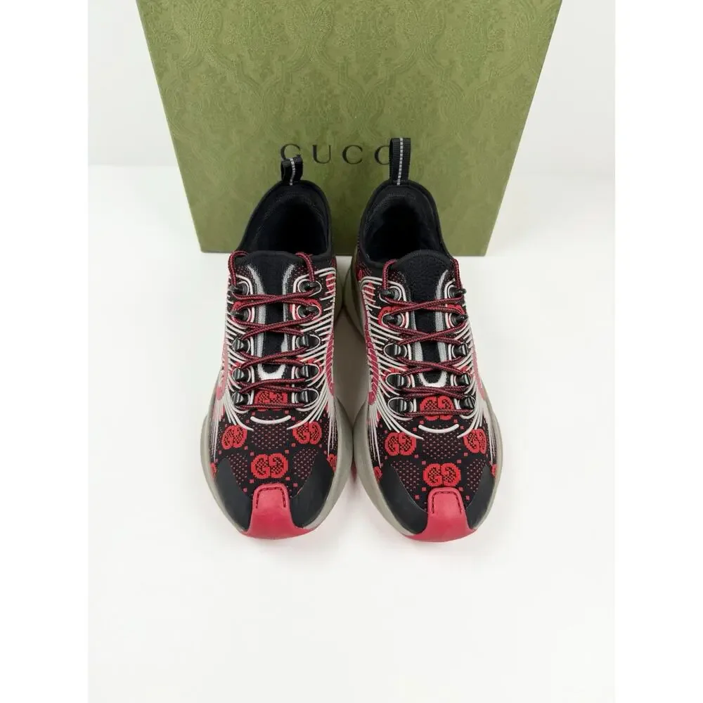 Size 6.5US - Gucci Run GG Red Sneakers NEW